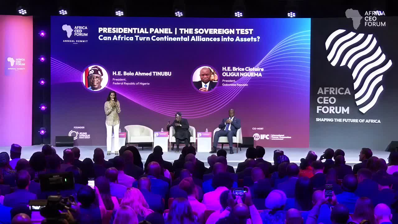 Presidential panel at the Africa CEO Forum annual summit